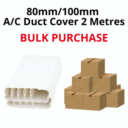 PICK UP ONLY* 80mm/100mm AC Duct Cover 2 Metres - Bulk Purchase