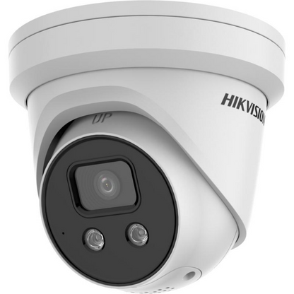 Hikvision IU/ ISU-SL Series Turret Network Camera 6MP/ 8MP + MIC/ Siren + Strobe