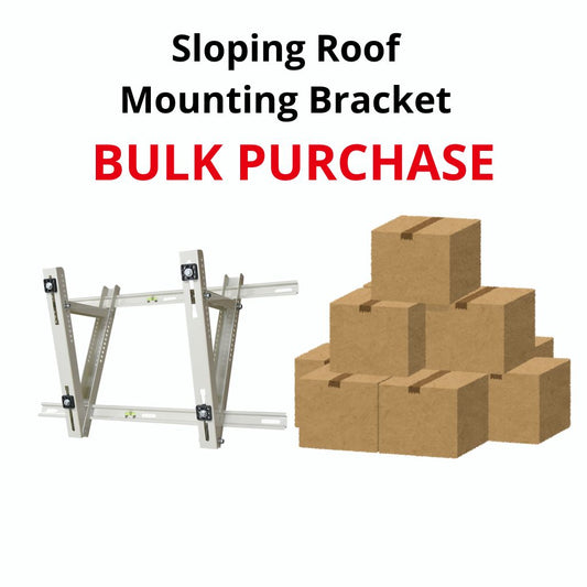 Air Conditioner Sloping Roof Mounting Bracket Powder-Coated - 1 Carton (6 Sets)