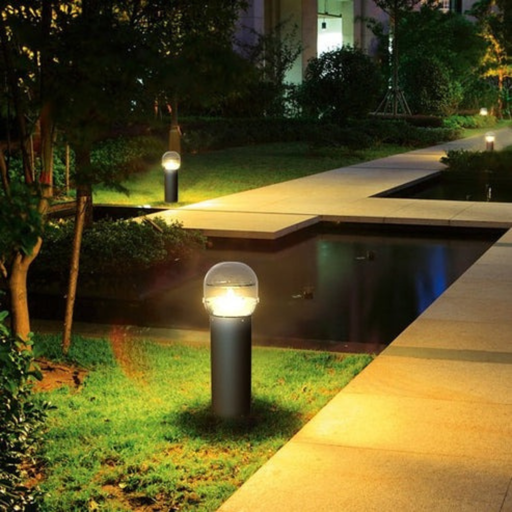 Solar Bollard LED Light Outdoor Smart Good Quality Garden Solar Commercial Lights