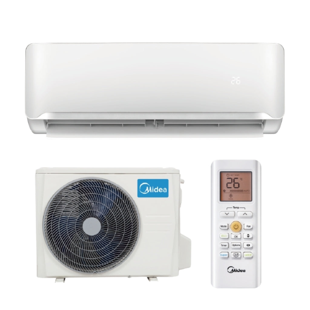 Midea R32 Apollo Wall 2.6kW Split System Air Conditioner with Smart Wifi-kit