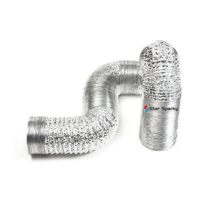 Core Flexible Ducting / Silver Aluminium Air Ducting 125mm*9M Length Star Sparky Direct