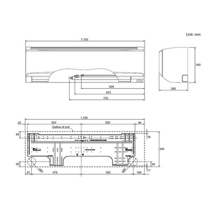 9.5kW | Fujitsu | Lifestyle Next Range Series | Split System